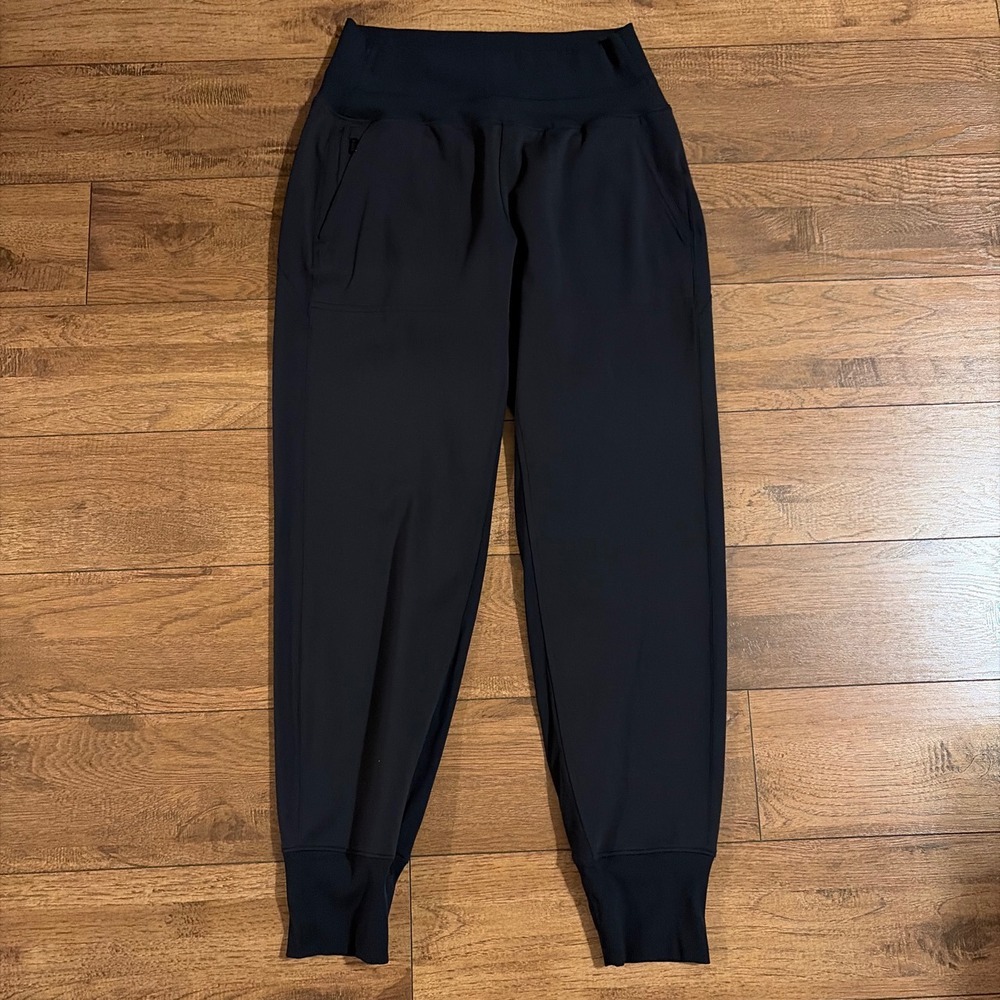 Athleta Womens Venice Jogger Pants Black Small S High Rise Stretch Athletic